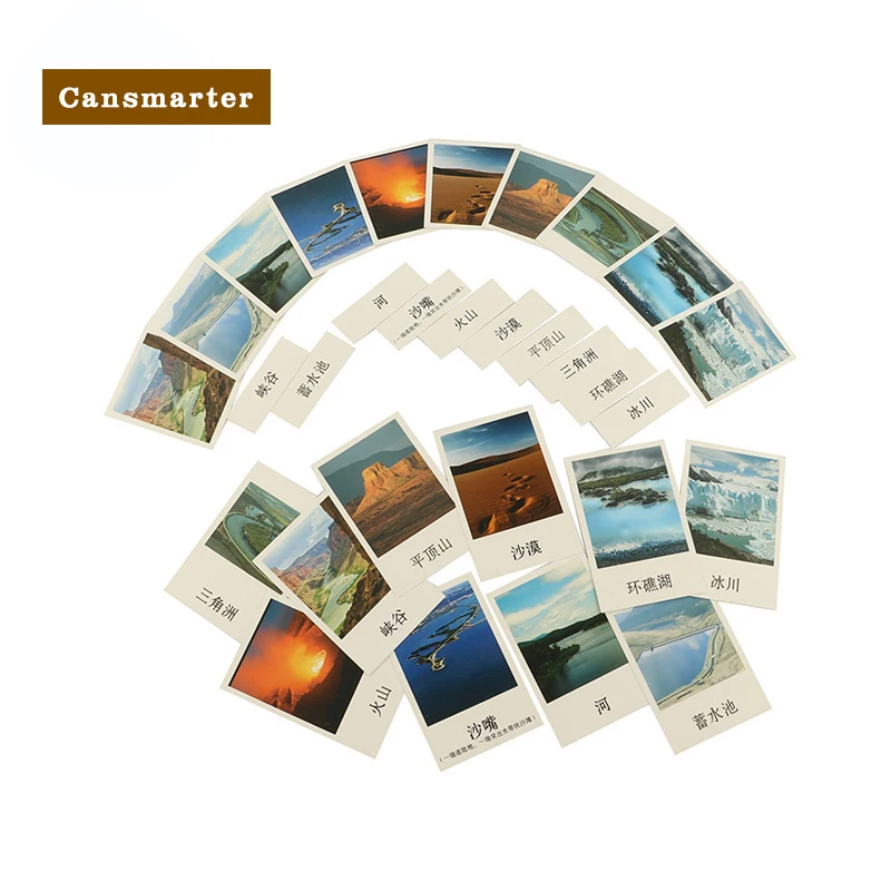 

Baby Toy Montessori Material Cards for Fruit Planet Climate Chinese Cards Cognitive Learning Early Educational Toys for Children