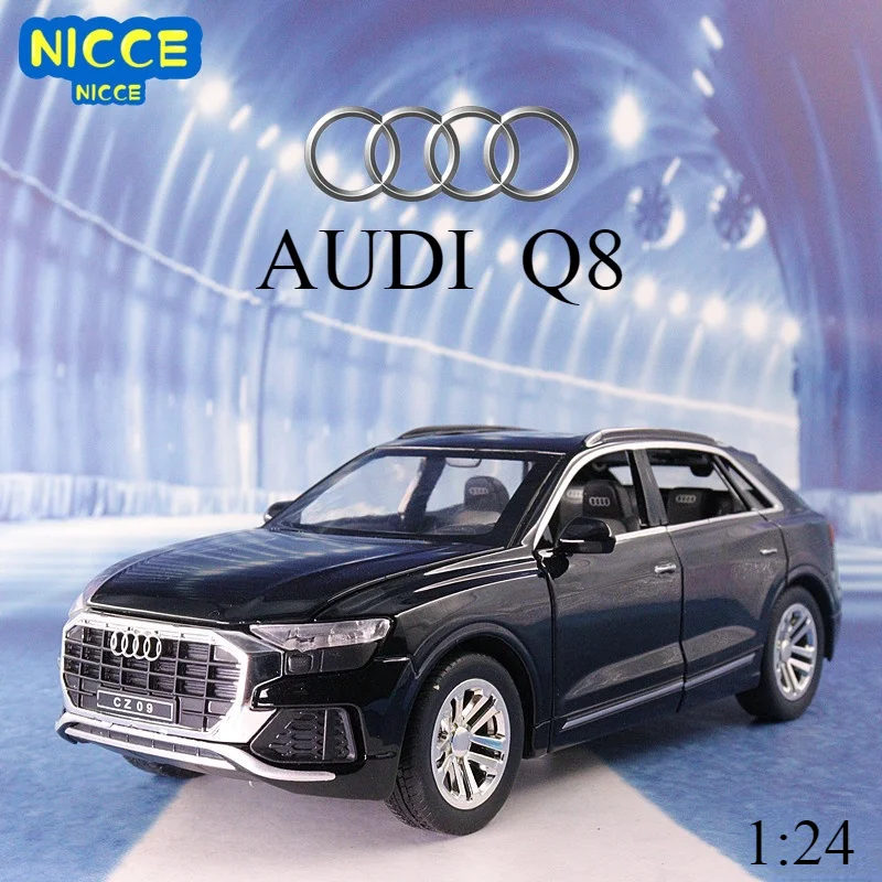 

Nicce 1:24 Audi Q8 SUV Off-road Vehicle Model Sound and Light Pull Back Alloy Toy Car Model Toys for Children Gifts Cars A13