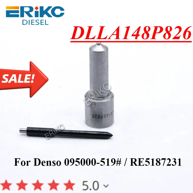 RE 5187231 Форсунка Common Rail DLLA148P826 Дизельный распылитель DLLA 148P 826 для Denso 095000 -5190 -519 #