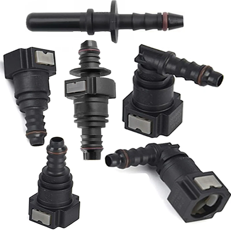 7.89/9.89/11.80 Car Fuel Line Rubber Hose Connector Fuel Line Coupler Quick Release Connector Oil Line Coupler Accessories