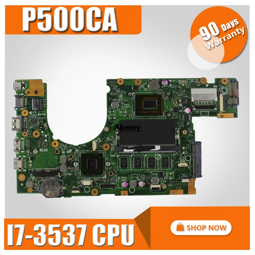 

P500CA материнская плата MB _ 2G RAM / I7-3537 CPU/ U3 /AS материнская плата для P500CA P500C материнская плата REV 2,0 100% протестирована Бесплатная доставка