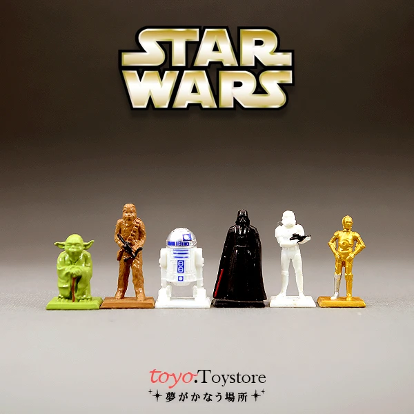 

Bulk Pack Star Wars Mini C-3PO R2-D2 Yoda Master Darth Vader Stormtrooper Doll Gifts Toy Model Anime Figures Collect Ornaments