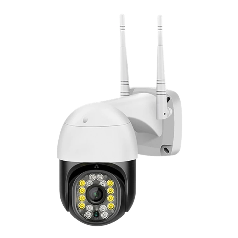 

WiFi Camera,Auto Tracking Vision Surveillance Cam 1080P HD Waterproof Human Detection Cam for Courtyard US Plug