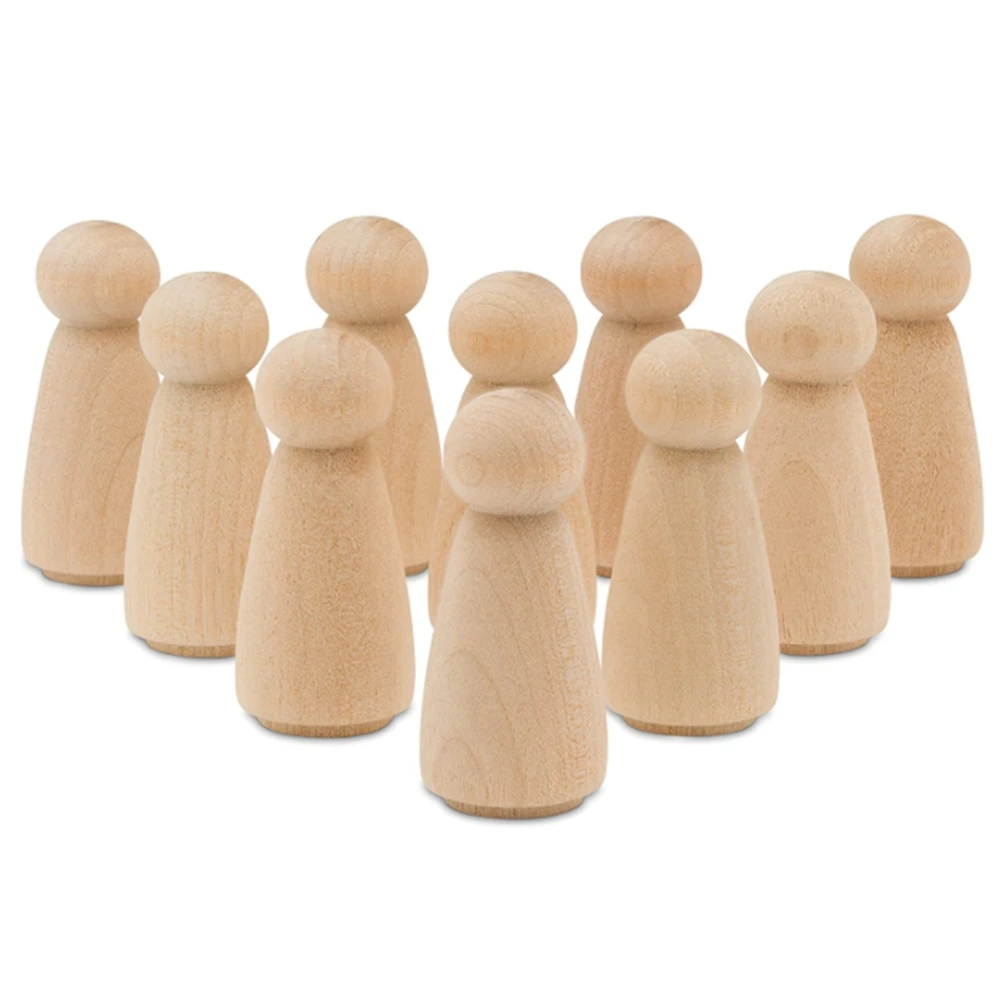 

Кукла из необработанной древесины, деревянные украшения ручной работы для всей семьи, игрушечные марионетки ручной работы, 25 шт.