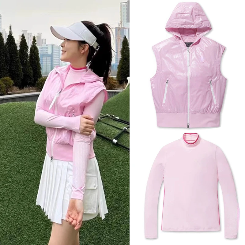 

Women 2023 G4 Golf Vest Women Korean Sports High Quality Long Sleeve Women Golf Hoodie Outdoor Women Autumn Golf Jacket
