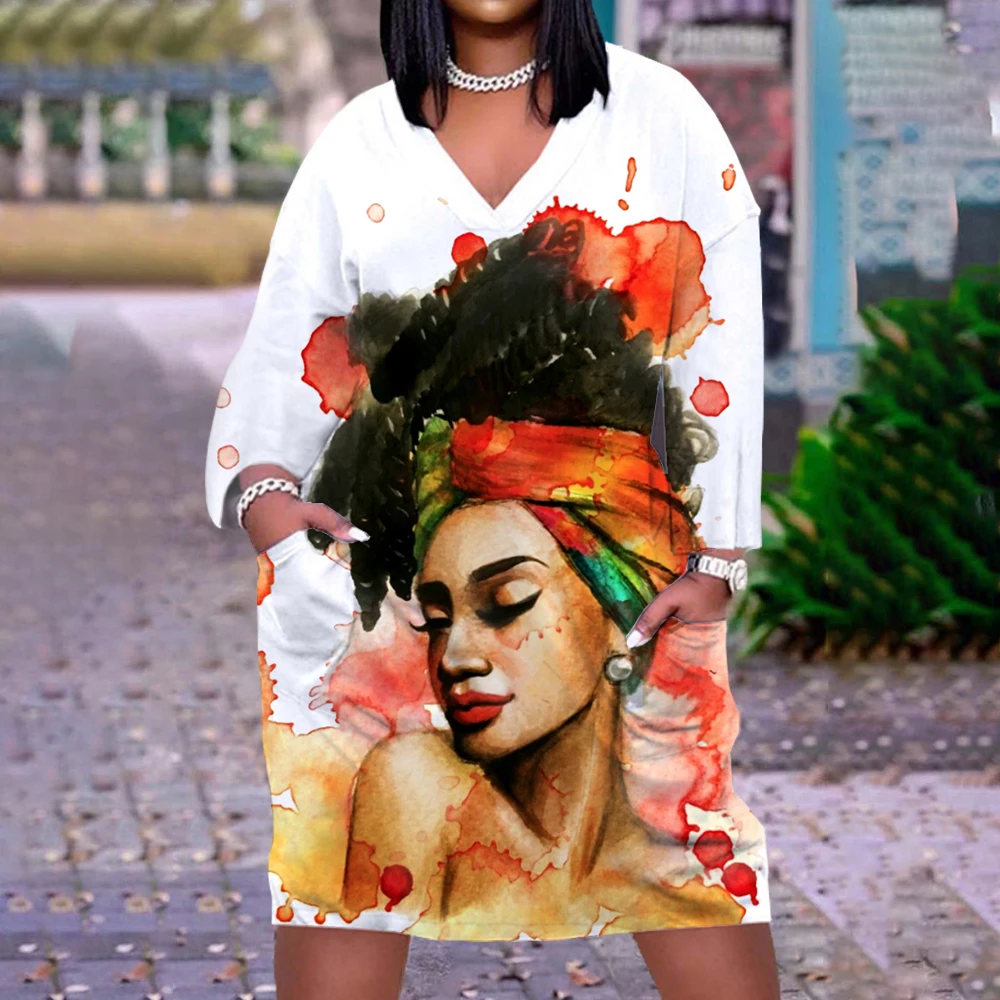 

Осеннее платье для девочек, женское модное вечернее платье с длинным рукавом, сексуальное Брендовое Африканское женское элегантное пляжно...