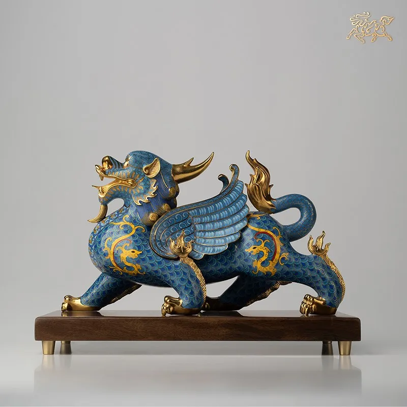 Национальное сокровище Cloisonne Royal Dragon PI XIU ДОМАШНЯЯ компания бизнес приносит