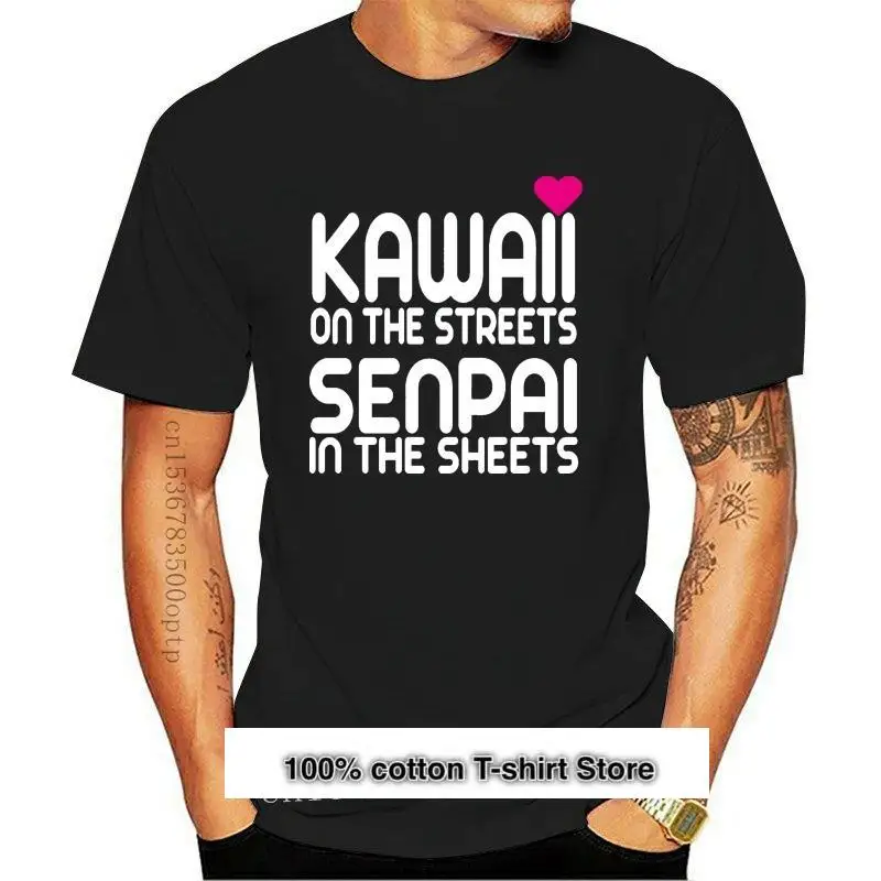 

Camiseta Kawaii en las calles de Senpai para hombre, camisa de манга corta de algodón personalted, аниме японские, 2021, 2021