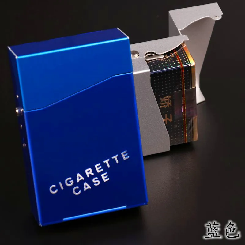 

Portable Aluminum Cigar Cigarette Case Tobacco Holder Pocket Box Storage Container Cigarette Accessories Travel Accessories