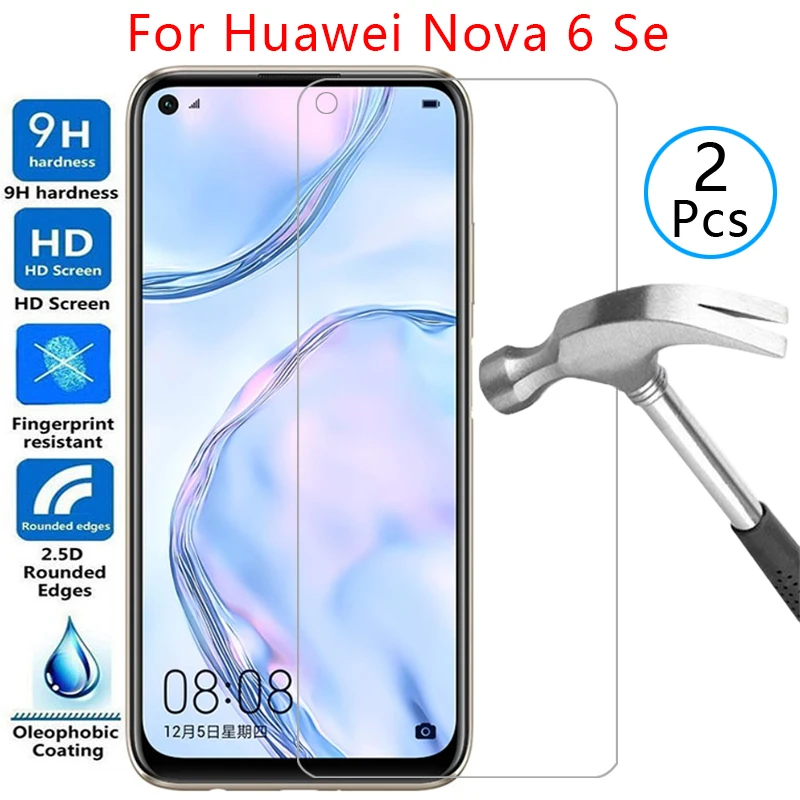 Защитный экран из закаленного стекла для huawei nova 6 se 6se, чехол для huawey huawai nova6se 6,4, защитный чехол для телефона 360