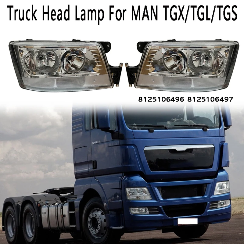 

Truck Head Light Lamp Daytime Running Lights Head Lights For MAN TGX/TGL/TGS 8125106496 8125106497