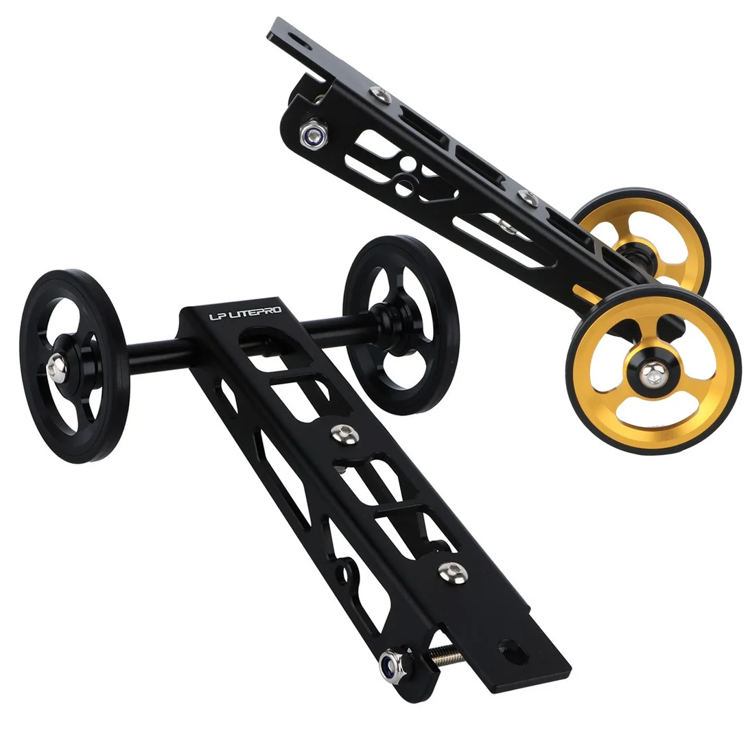 

Foldable Bicycle Easy Wheel Bracket Compatible Bottle Holder Aluminum Portable Move Easy Wheel for Birdy Folding Bike 2 3 Series