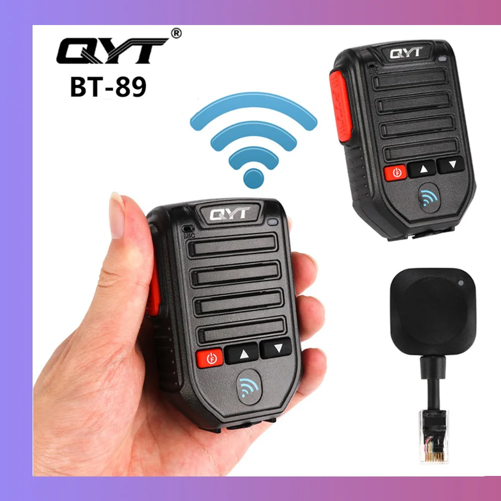 QYT BT-89 Беспроводной 8-контактный Bluetooth-микрофон для KT-9900/KT-5000/KT-8900R/KT-8900/KT-980PLUS