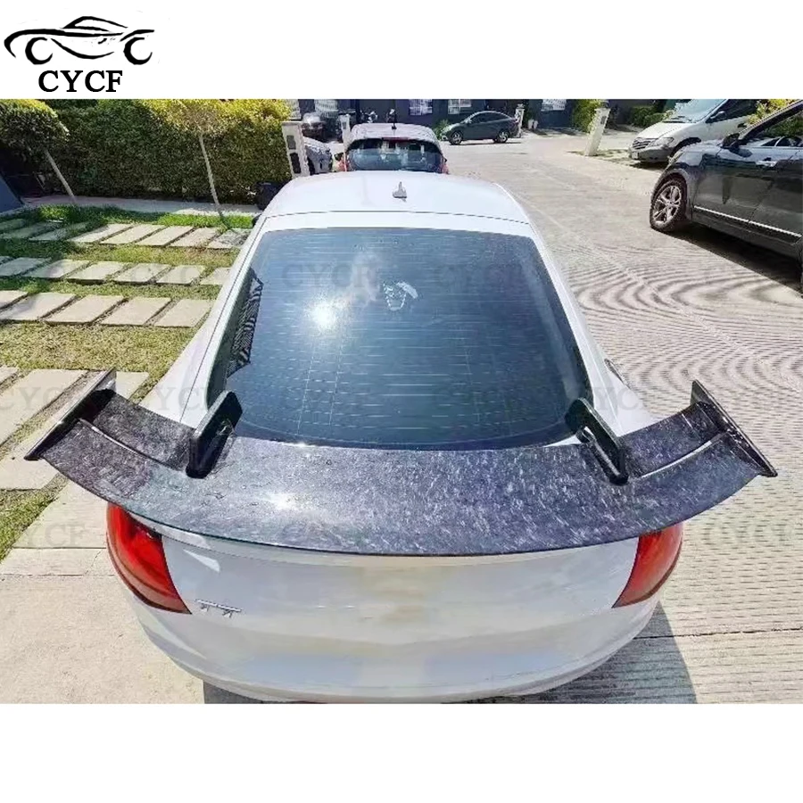 Для Audi TT RS Стиль Высокое качество Углеродное волокно Задний спойлер Утконос
