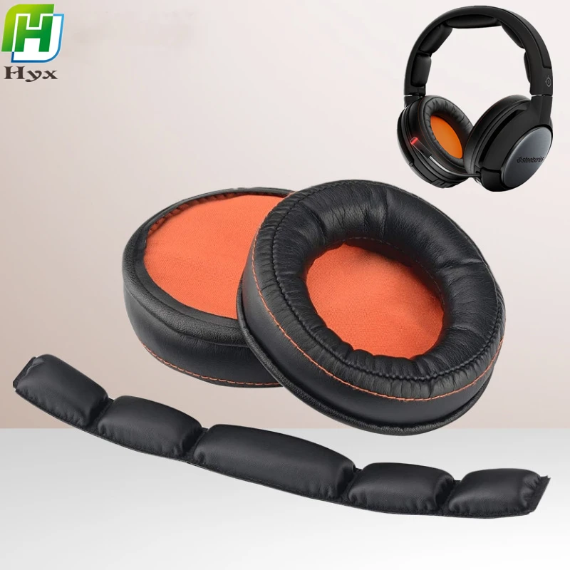 

For SteelSeries Siberia 840 800 Wireless Headphones Headset Repair Parts Replacement Ear pads Cushion Cup Cover Earpads Headband