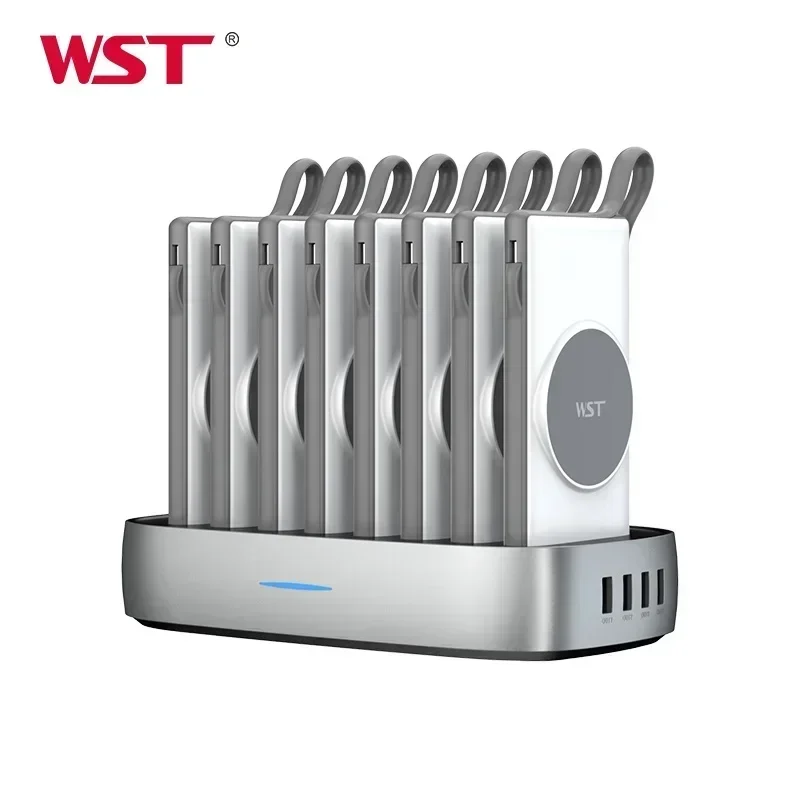 WST Портативный PD 20 Вт 18 Встроенное кабельное зарядное устройство Магнитная
