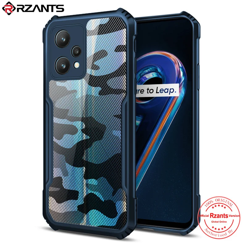 

For Realme 9 Pro 5G Case Camouflage Acrylic Shockproof Airbags Armor Back Cover Shell For Realme 9 Pro Plus Rzants