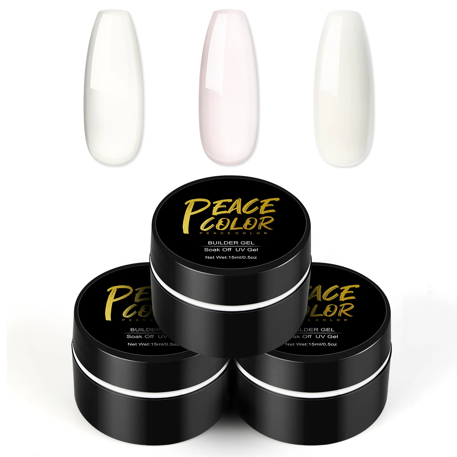 

UV Gel Nail Extension Transparen White Pink Finger Extension UV Gel Polish Forms for Nail Art Varnish Multifunctional Gel Tool