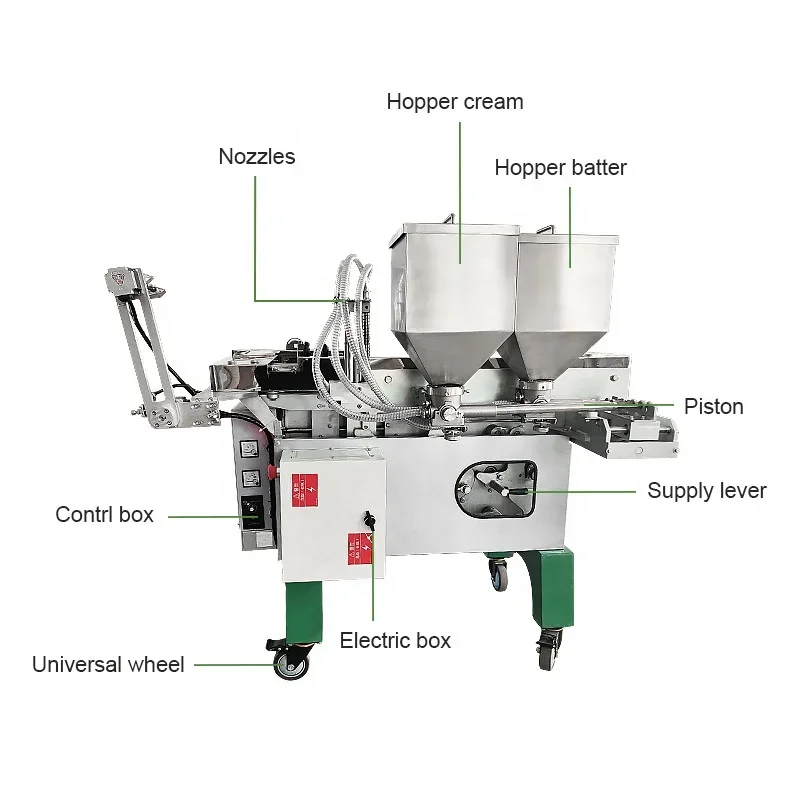 Автоматическая газовая форма для южнокорейской торговли орех Moshi Deli Manjoo Custard рыбы