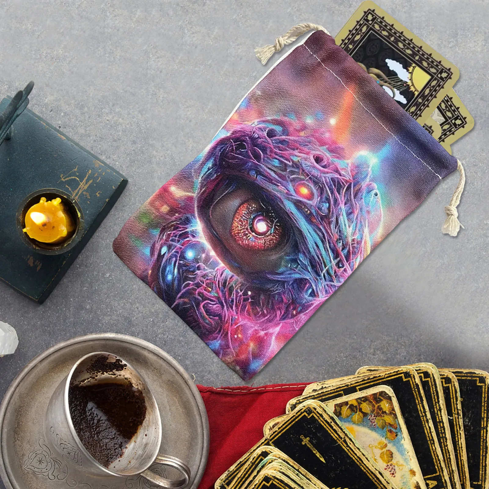 

Tarot Bag Tarot Oracle Cards Storage Bag Multifunctional Tarot Card Velvet Bag With Drawstring For Your Tarot Cards