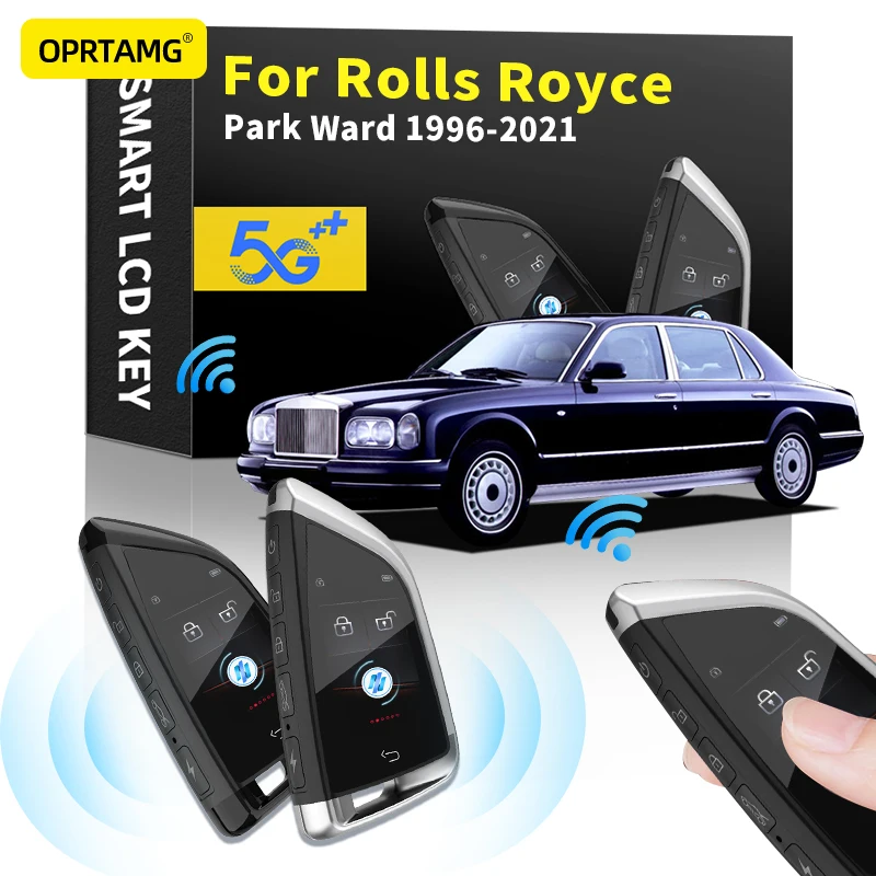 

Car Accessories For Rolls Royce Park Ward 1996-2021 Smart LCD Key Keychain Key Shell Modified Car Smart LCD Key Remote smart key