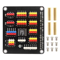 for raspberry pi 4 gpio sensor expansion board with led ad da digital to analog conversion module for raspberry pi 4b 3b zero