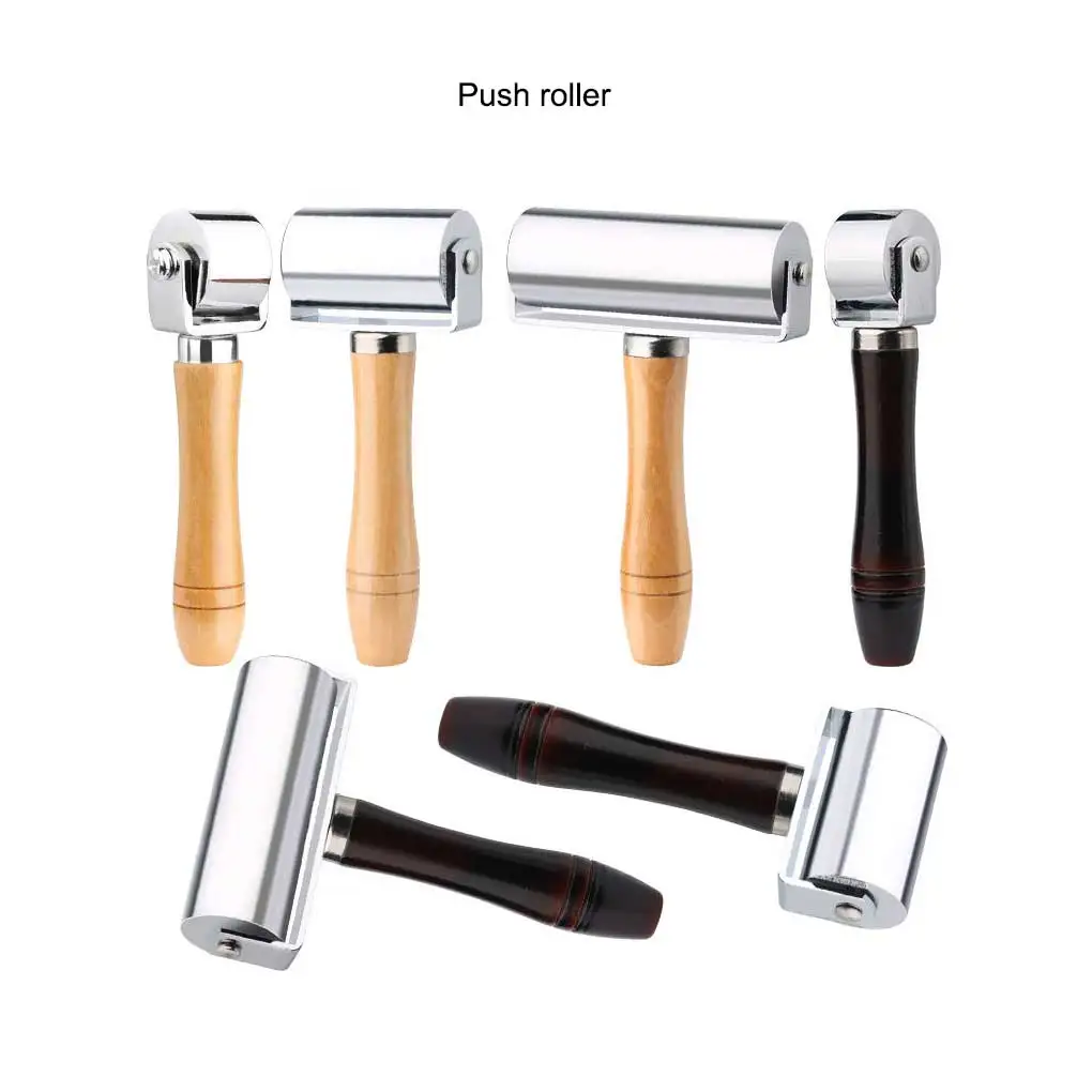 

Деревянный плоский ролик из нержавеющей стали, инструменты для кожевенного ремесла