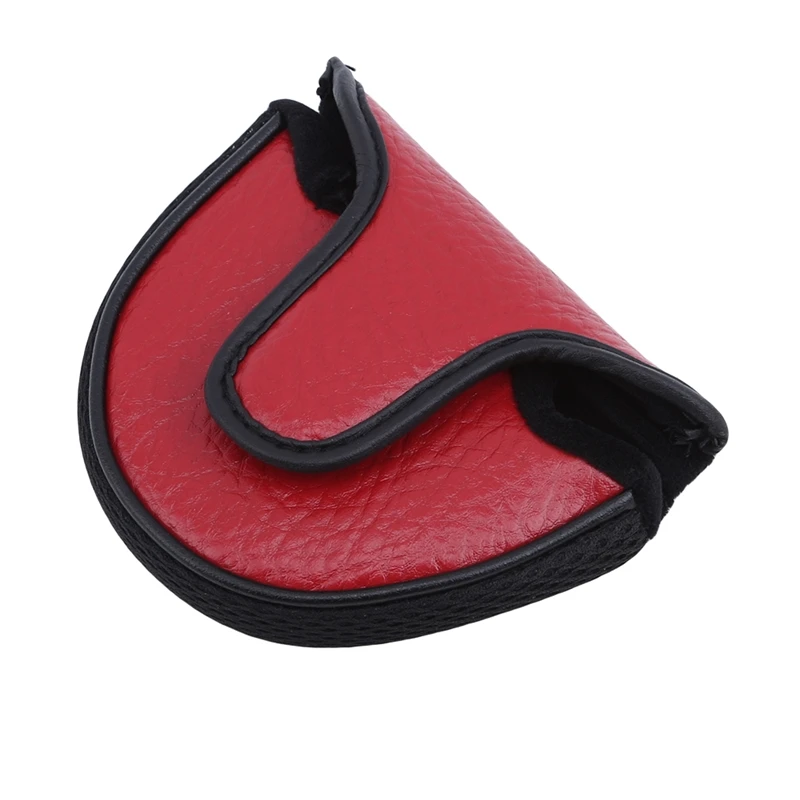 

1pc Black PU Leather Golf Mallet Putter Head Cover Golf Club Putter Headcover