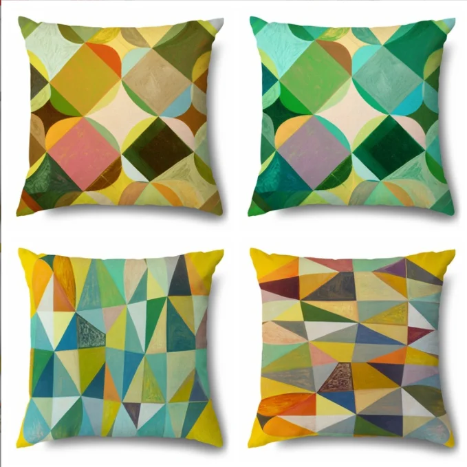 

Nordic pillow INS geometric abstract pillow amazon explosive home products creative backrest