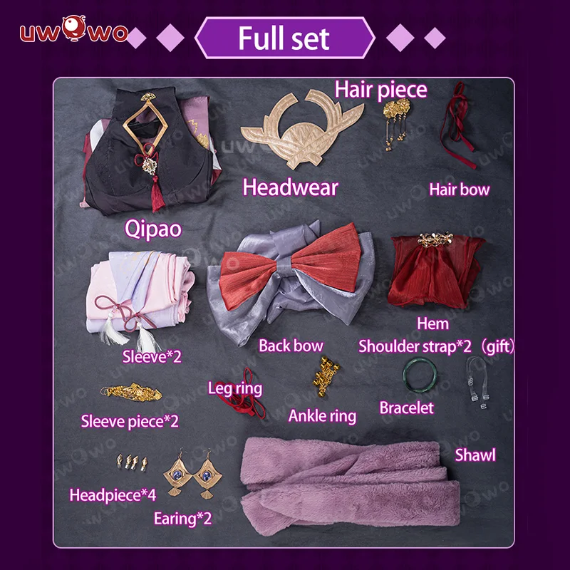 Костюм для косплея UWOWO Yae Miko одежда Хэллоуина в китайском стиле Genshin Impact Fanart