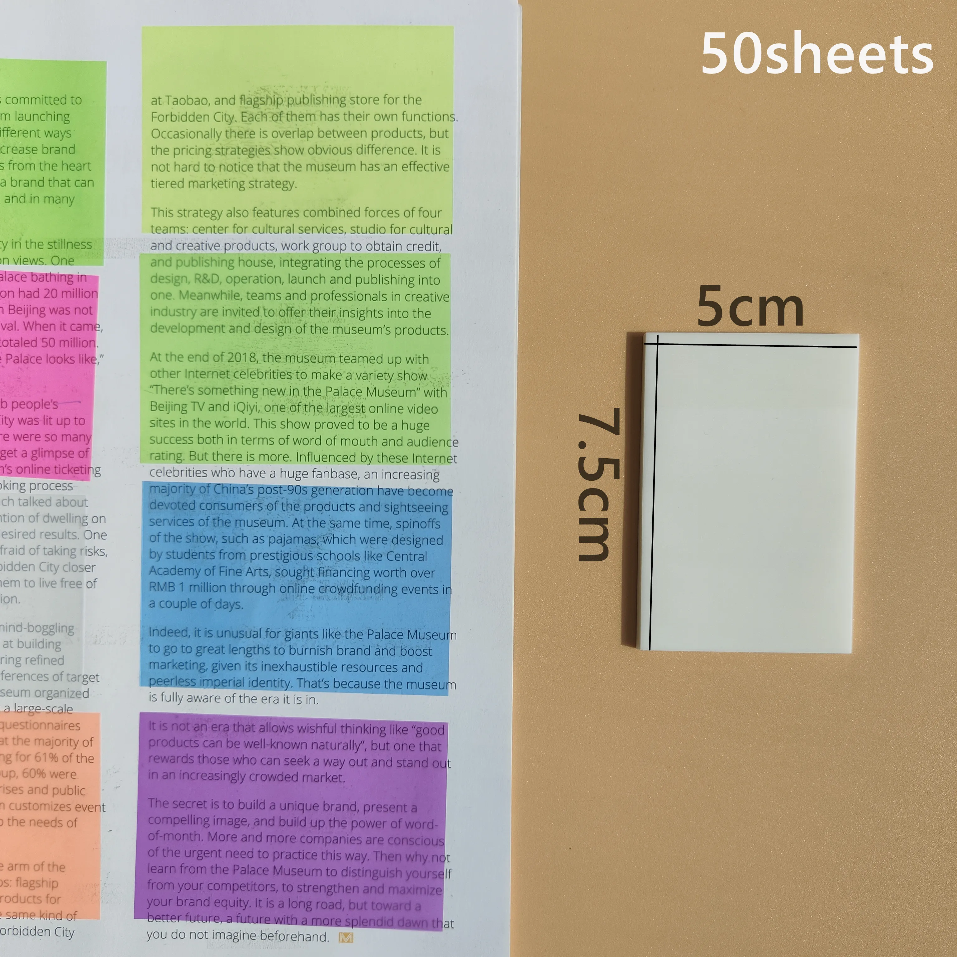 50 листов наклейки, прозрачные липкие блокноты для блокнотов, прозрачные закладки для чтения книг, канцелярские принадлежности, школьные принадлежности