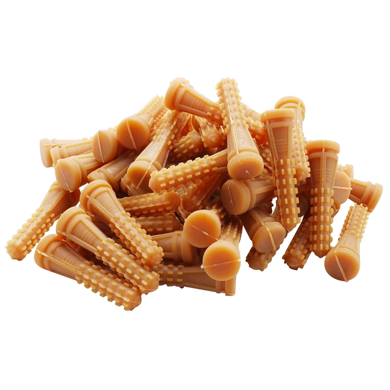 

HOT-50 Pcs Poultry Plucking Fingers Hair Removal Machine Glue Stick Chicken Plucker Beef Tendon Material Corn Rod