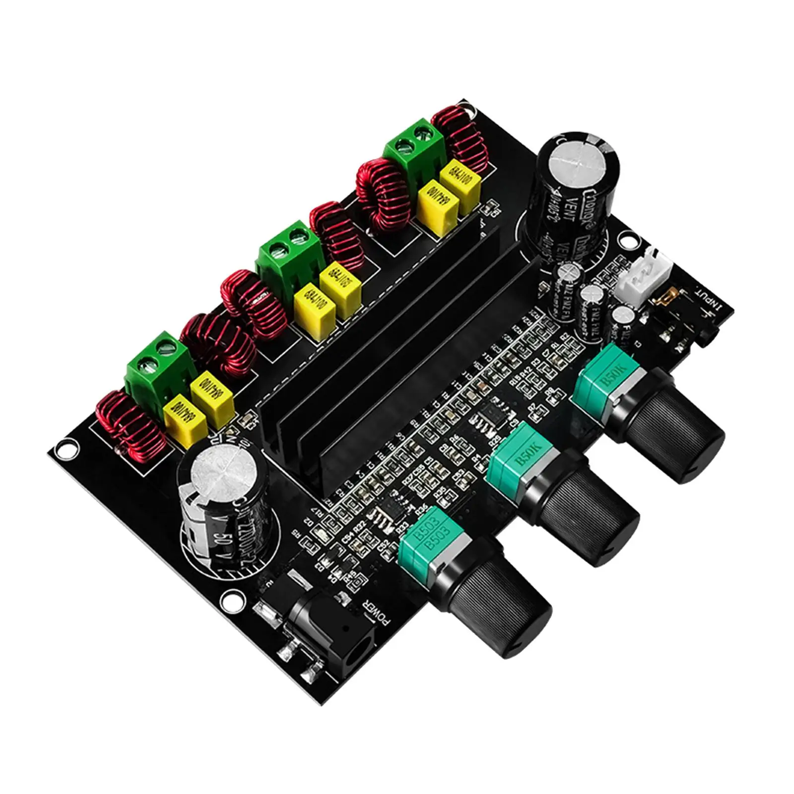 

80W*2+100W Digital Amplifier Board TPA3116D2*2 with Subwoofer Easy Installation 2.1 Channels Amp Module Board for Car Speakers