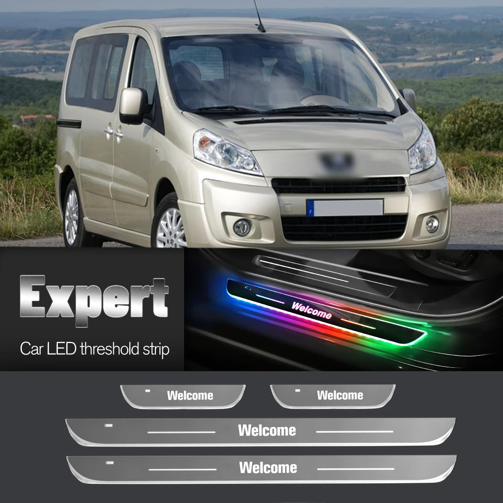 Автомобильный порог для Peugeot Expert 2007-2023 2017 2018 2019 индивидуальный логотип