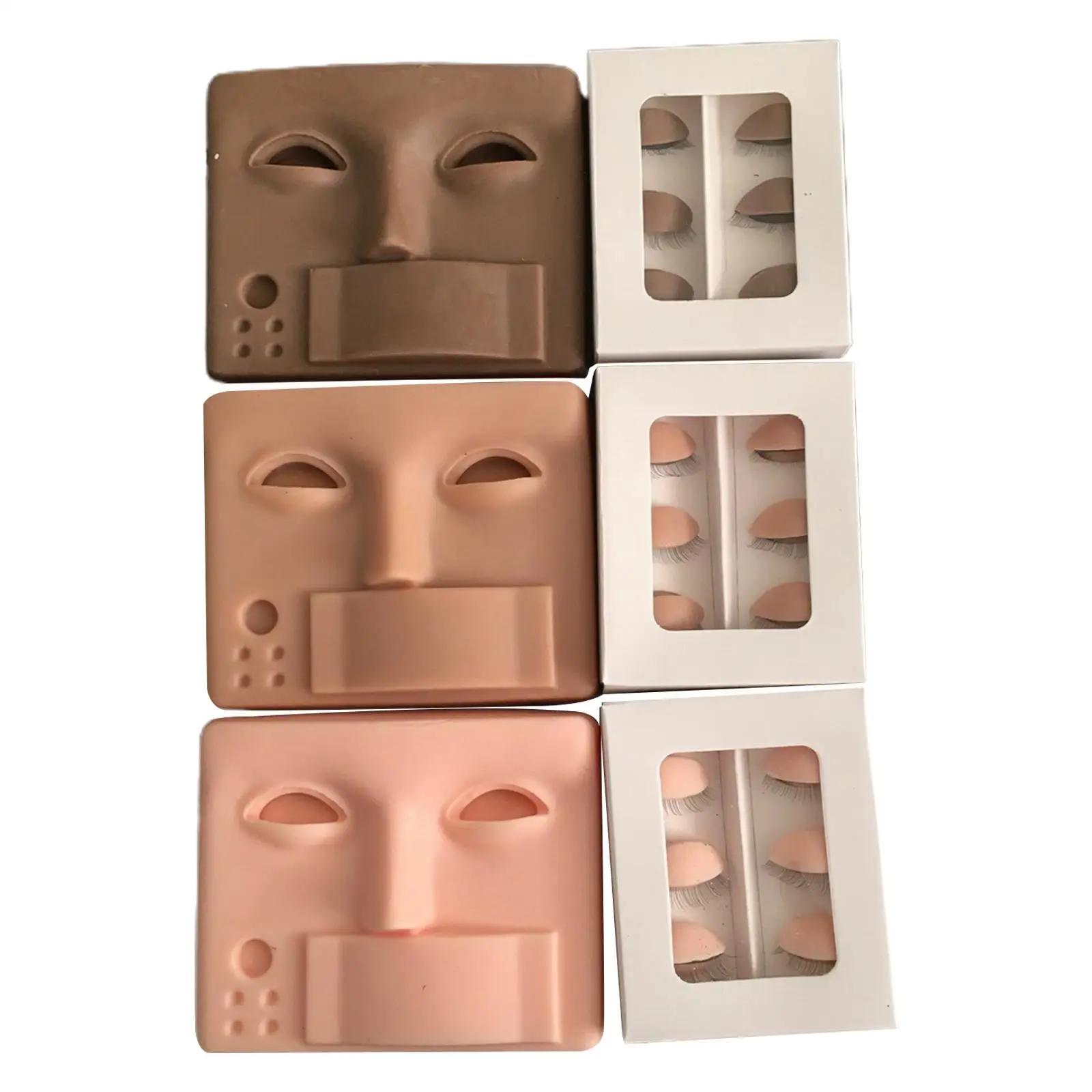 

Eyelash Mannequin Head W/ Lashes Glue Rings Holder Eyelash Eyelash Extension Head Model Lash Mannequin for Beginner Teaching