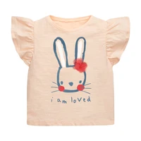 children summer baby girl clothes animal tee tops brand cotton breathable soft cute bunny t shirt for kids 2 3 4 5 6 7 years