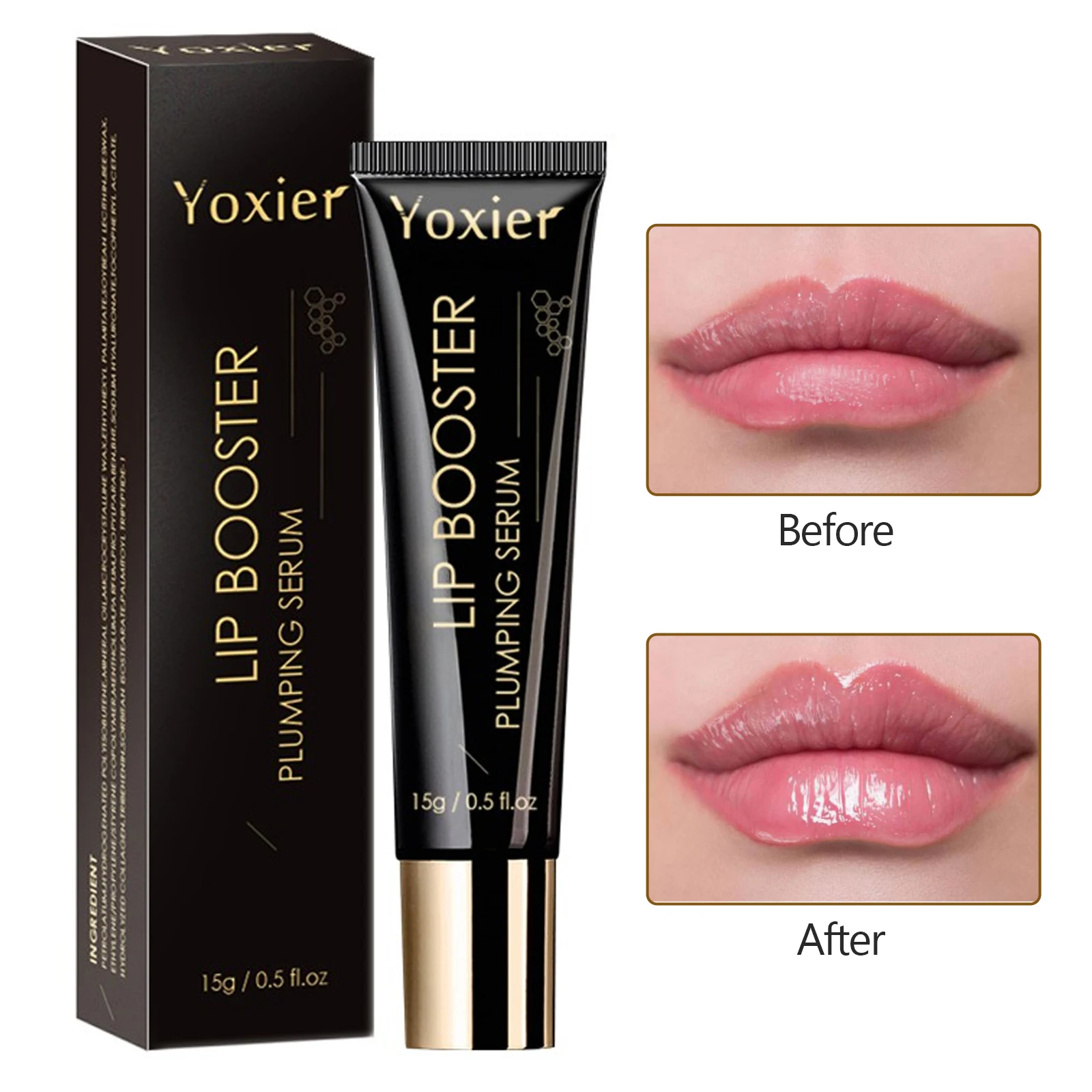 

Collagen Lip Plumping Serum Repair Lip Line Anti-Wrinkle Plump Enhancer Essence Hyaluronic Moisturizing Lip Treatment