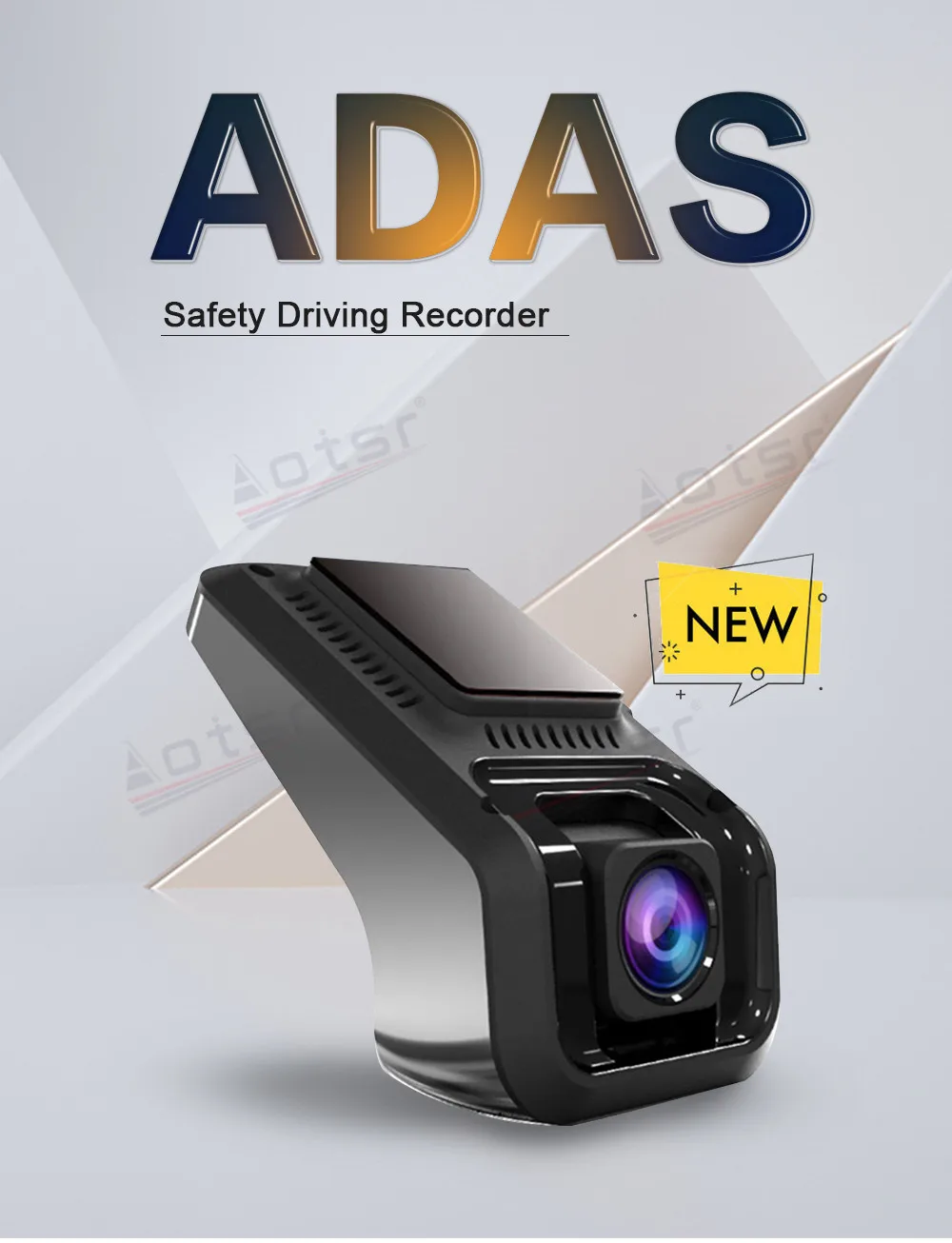 

Hidden Recorder ADAS HD Car driving recorder hidden single lens usb recorder Android big screen navigation car driving recorder
