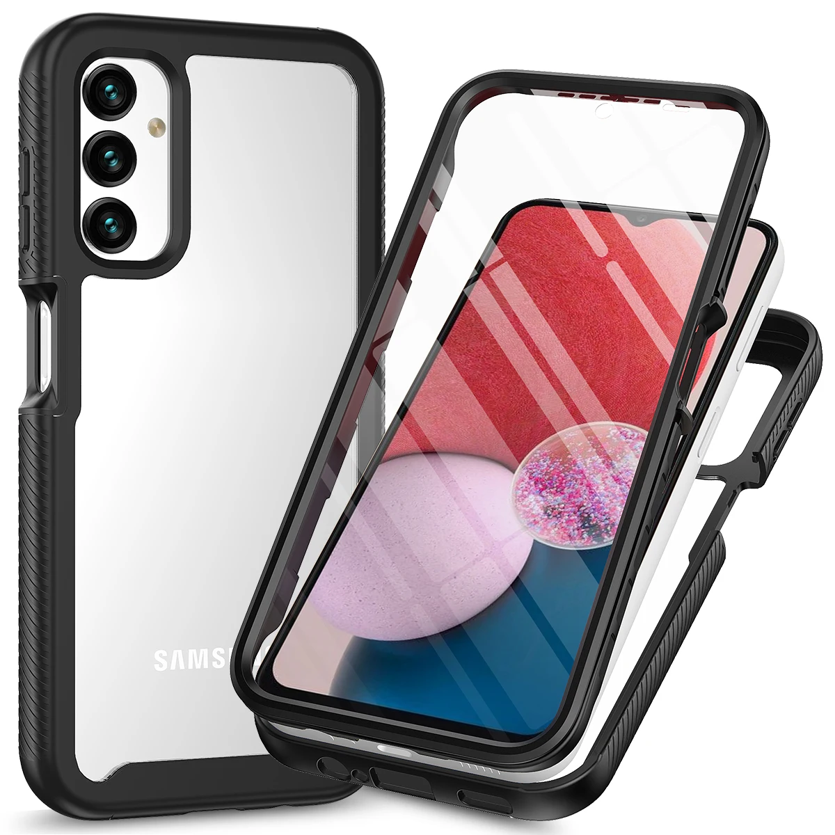 

360° Full Body Case for Samsung Galaxy A14 5G A 14 Soft Screen Protector Film Hard Bumper Clear Phone Cover SamsungA14 GalaxyA14