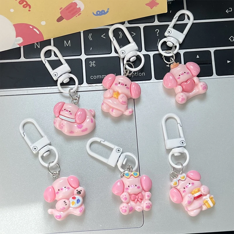 Креативная розовая подвеска в виде Свинки рюкзака наушников брелка для