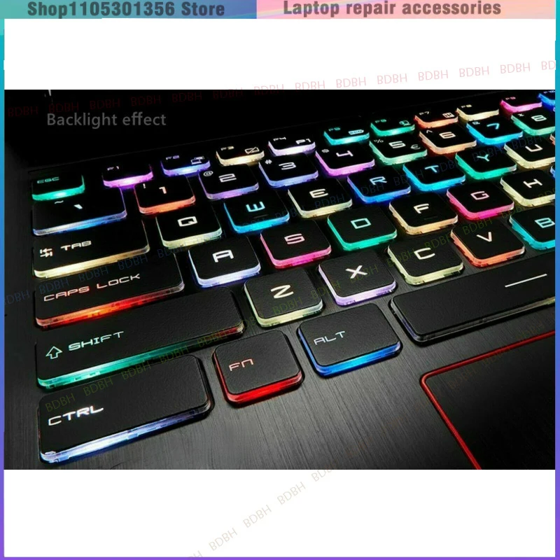 Фото Новая клавиатура для MSI GP63 GP73 GF62 GF62VR GF72VR с полноцветной подсветкой, американская раскладка №4