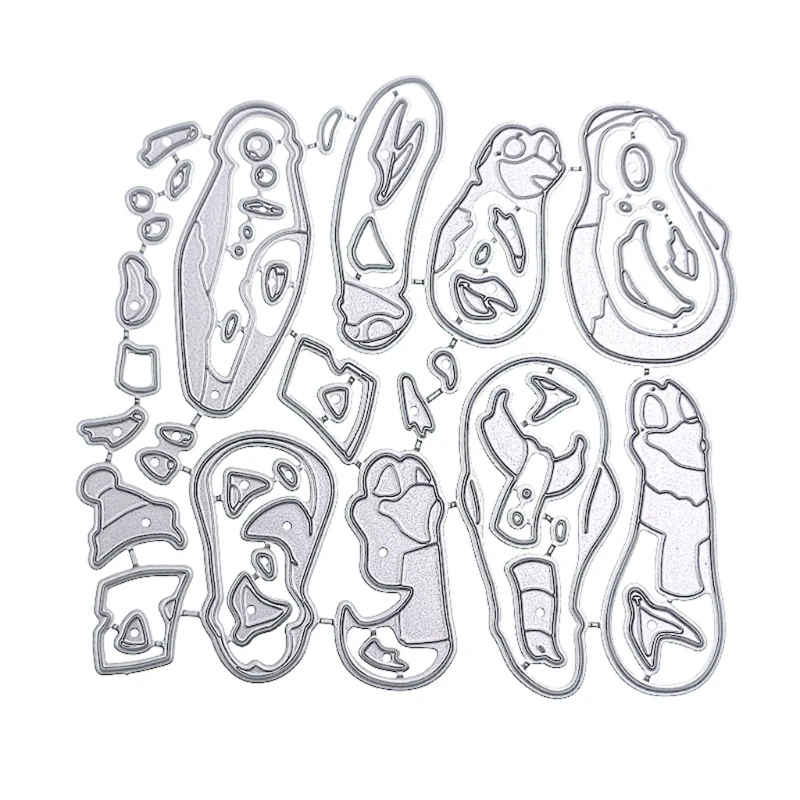 

Christmas Penguin Metal Cutting Dies DIY Craft Carbon Steel Embossing Template Metal Stencils Scrapbooking for Card Die