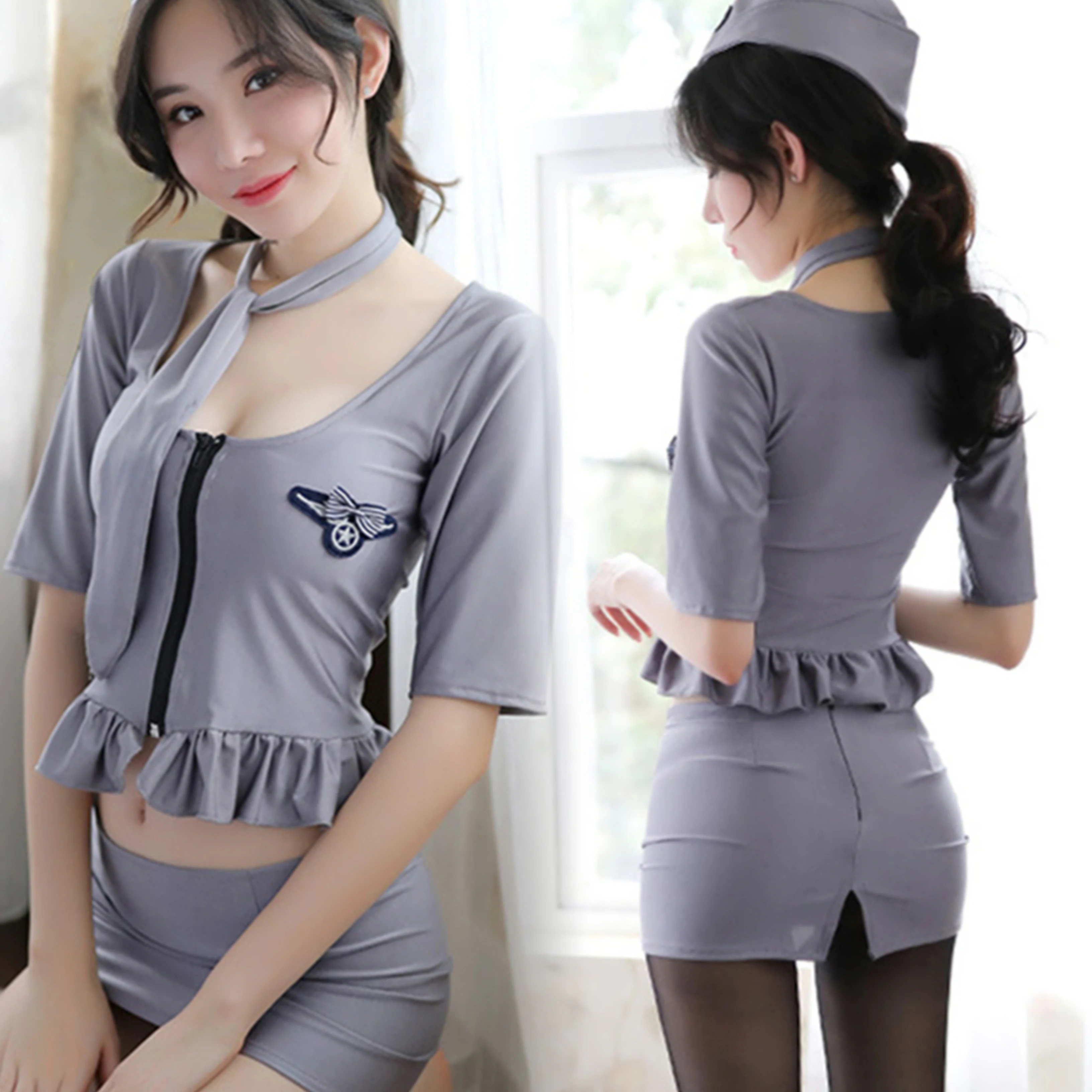 

Новинка 2023, костюм оператора, сексуальная игра, юбка, эротическое женское белье, женское нижнее белье, Эротическая Сексуальная женская униформа