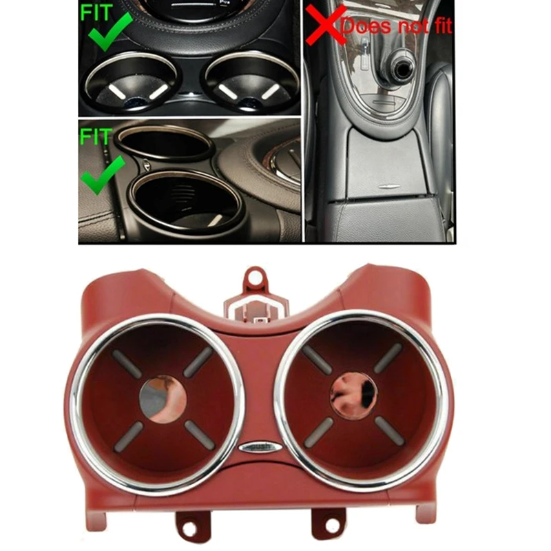 

Автомобильный подстаканник для Mercedes Benz W219 C219 CLS500 CLS63 2006-2011, двойной кронштейн, держатель для бутылки для напитков 21968004149051 красный