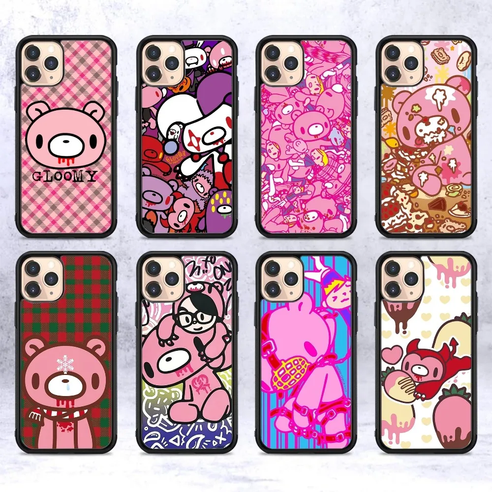 Чехол для телефона с мультяшным громким медведем силиконовый чехол из ПК + ТПУ