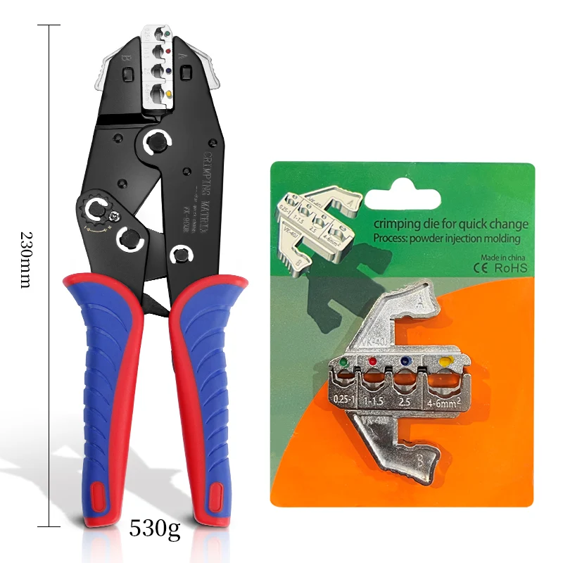 Обжимные клещи с храповым механизмом Быстросменные зажим для каналов вилок
