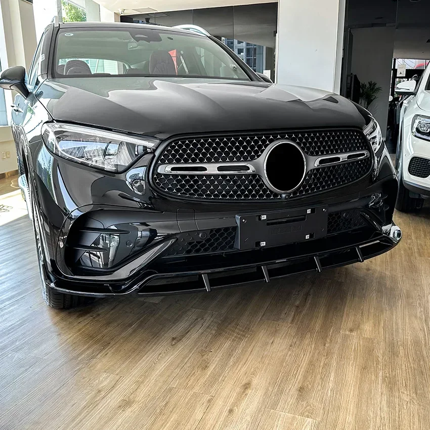 Фото Для Mercedes Benz GLC-Class X254 GLC260 GLC300 2023 2024, передний бампер автомобиля, диффузор, спойлер, сплиттер, комплекты кузова №2