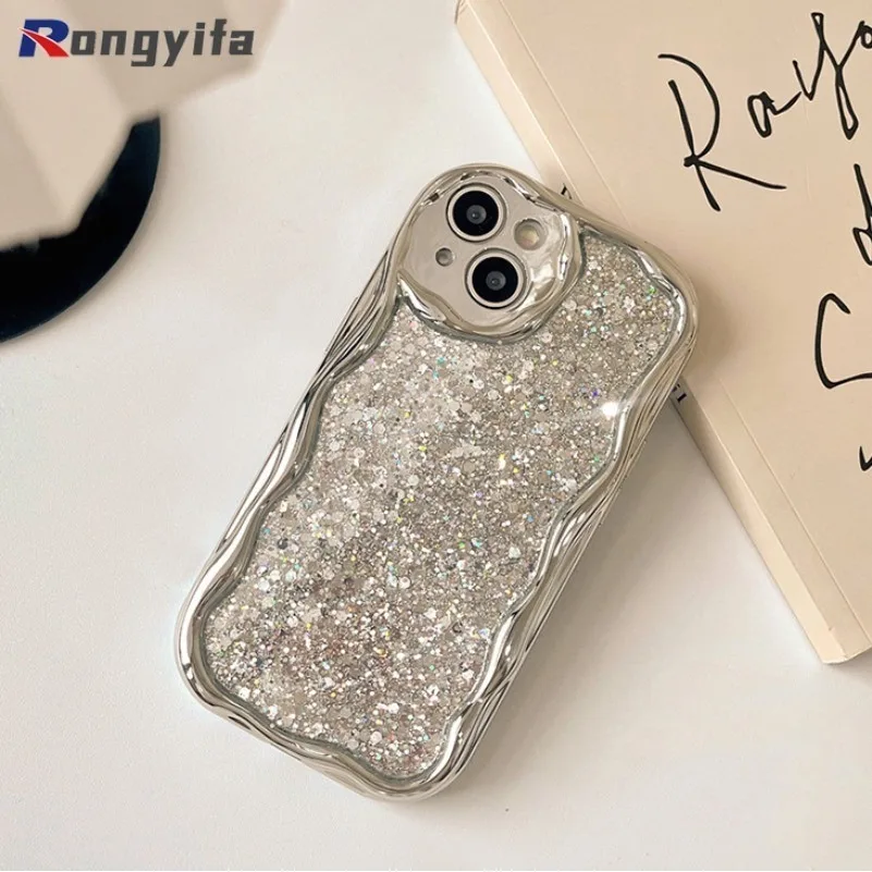 Фото Модный серебристый чехол с блестками для Vivo Y20i Y20S Y20T Y12S Y11S Y12A X100 X90S X80 X70 Pro X60 X50 X30 Pro №3