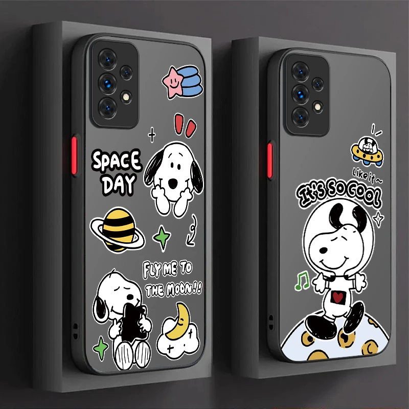 Мультяшный S-Snoopys чехол для Samsung Galaxy A54 A34 A24 A14 A13 A33 A53 A73 A23 A05 A05S A72 A52 A52S A32 A22 A12 A31 A51 A71