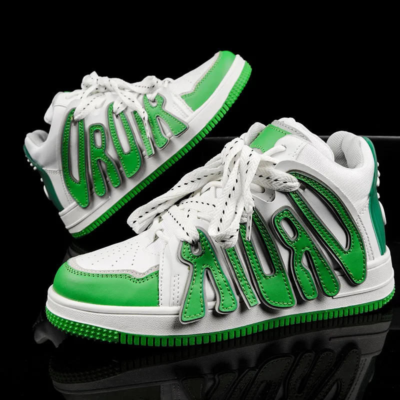 Uninsex Shoes Men Skatebord Shoes Women High-top Couple Skatebording Shoes Designer Comfortable Walking Leather Casual Sneakers